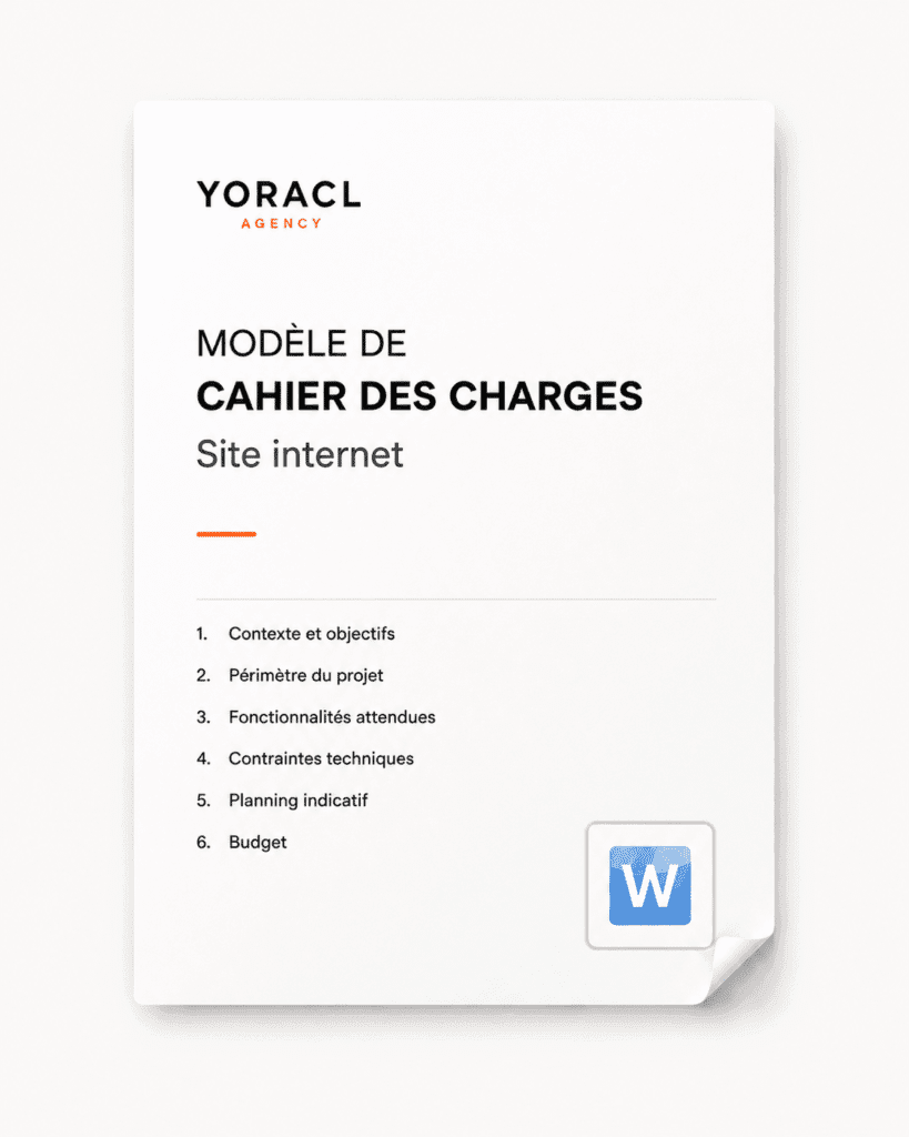 maquette cahier des charges minimaliste