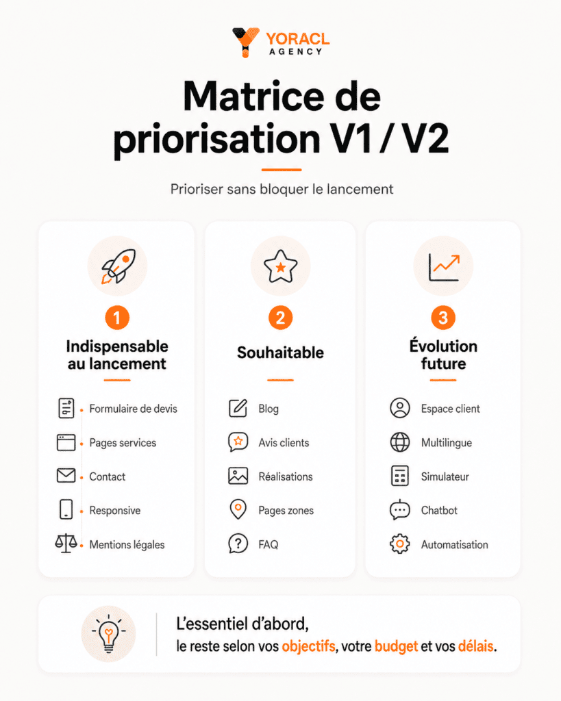Prioriser les fonctionnalités d’un site internet entre V1 et évolutions futures